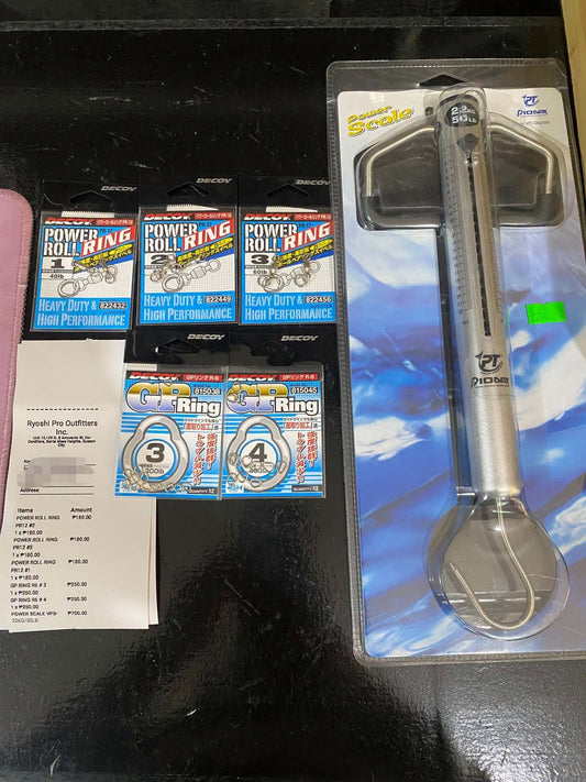 Customers choice for his terminal tackle is decoy ball bearing swivels and decoy solid ring. - Ryoshi Pro Outfitters