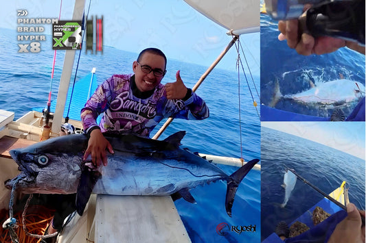 A huge 40plus Kg Dogtooth tuna caught on Daiwa Phantom Hyper PE 2. - Ryoshi Pro Outfitters