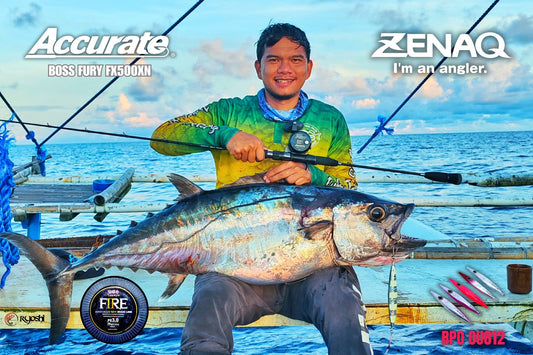 A 32kg Dogtooth Tuna caught by Ryoshi Pro and Zenaq tester Tejz Ligan during one of his recent jigging trips - Ryoshi Pro Outfitters