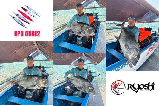 Angler Eduardo Manio scoring a huge GT using Daiwa Saltiga 15 and RPO OU812 jig. - Ryoshi Pro Outfitters