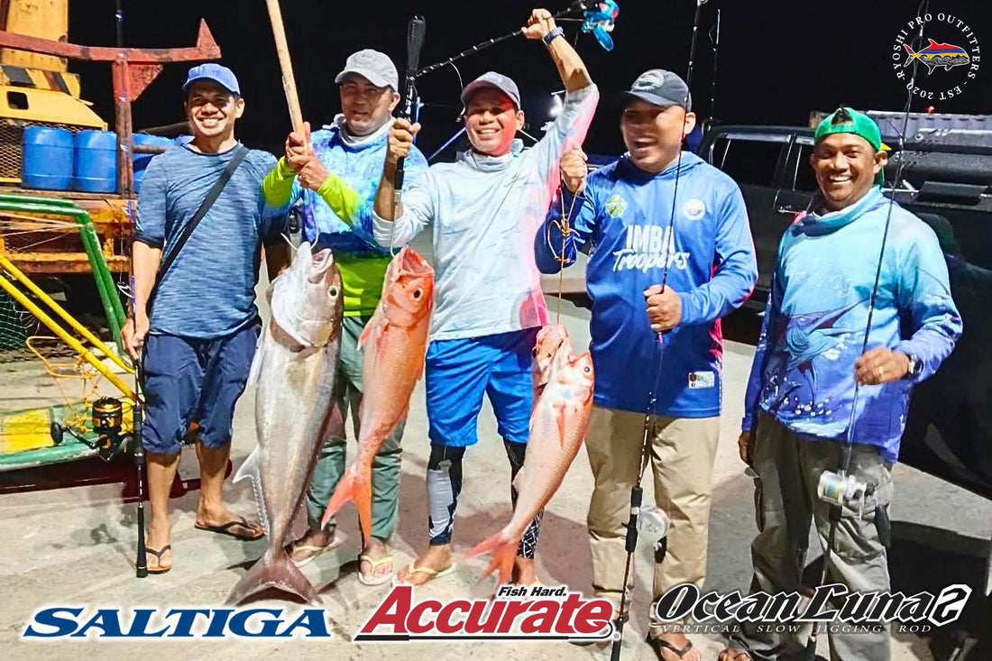 Caluya Team EL Mayor which is composed of Mayor Angler Rigil Mil, Vice Mayor Angler Belfe S. Duran and Sanguniang Bayan Angler William Pultino struck gold on their recent jigging expedition - Ryoshi Pro Outfitters