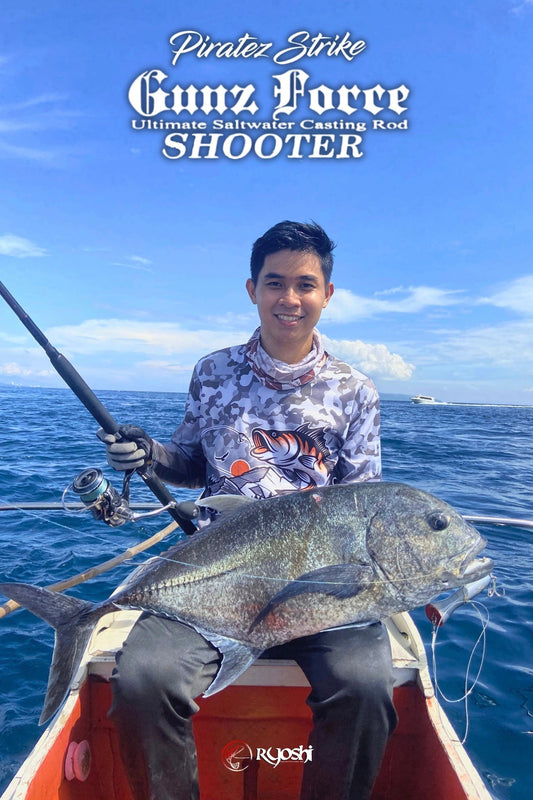 The Piratez Gun Force Shooter casting and popping rod series gives you a wide range of rods so you can choose desired weapon in your quest for the ultimate casting and top water experience - Ryoshi Pro Outfitters