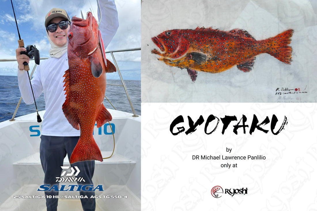Another memory of a prized catch printed by Dr. Michael Lawrence Panlilio using gyotaku technique. - Ryoshi Pro Outfitters