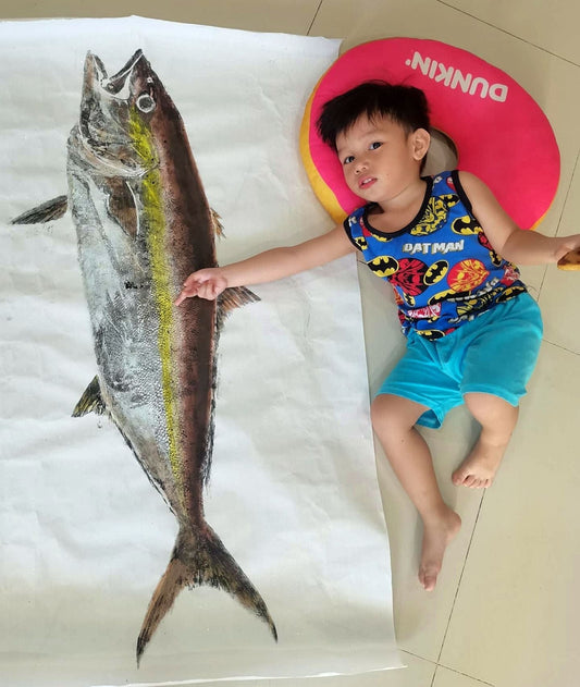 Gyotaku Fish Print by Angler Doctor&nbsp;Michael Lawrence Panlilio, if you want to preserve your fish and the memories of how and when you caught it, this is one of the best way to do it.  - Ryoshi Pro Outfitters