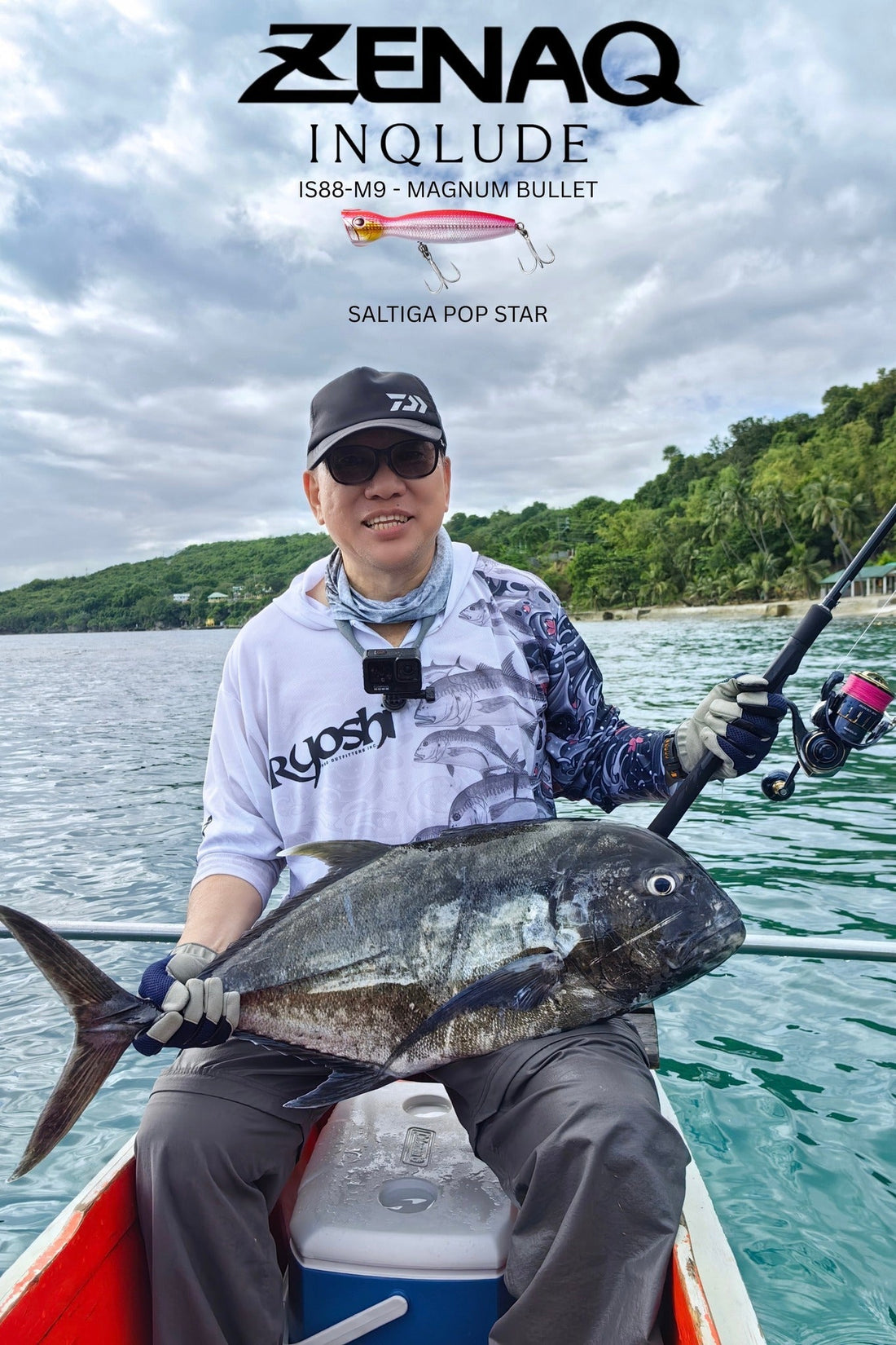 Field tested the Zenaq Inqlude IS88- magnum bullet and landing a nice sized giant trevally. - Ryoshi Pro Outfitters