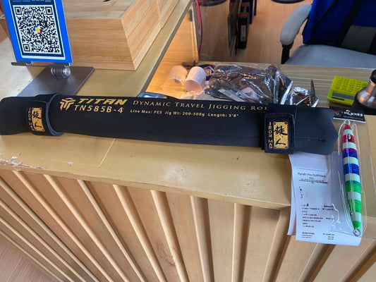 Ironman Titan Travel Jigging Rod, when portablity meets power and sensitivity, suitable for people who are always mobile and seafarers. Thanks customer for the support!!! Monday grind - Ryoshi Pro Outfitters