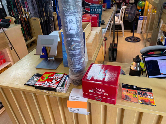 Saturday Grind!!! Ironman + daiwa legalis, perfect combination for this customer who likes travelling light!!! Thanks for the patronage!!! - Ryoshi Pro Outfitters