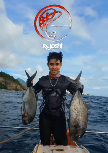 Two giant trevallies in one day of popping by angler Josh Macnel Sulit each weighing 5 and 7 kg - Ryoshi Pro Outfitters