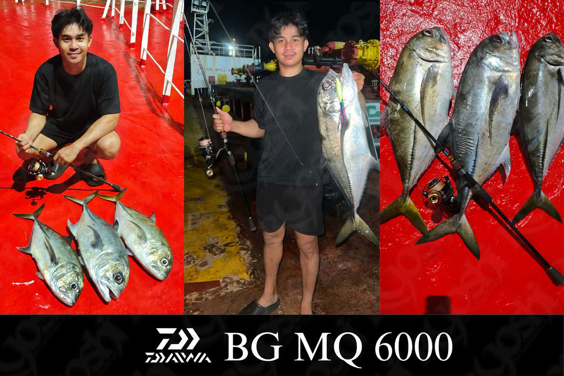 Angler Josh Macnel Sulit landing big eye trevallies using BG MQ 6000 while light jigiing. Congrats sir Josh!!! - Ryoshi Pro Outfitters