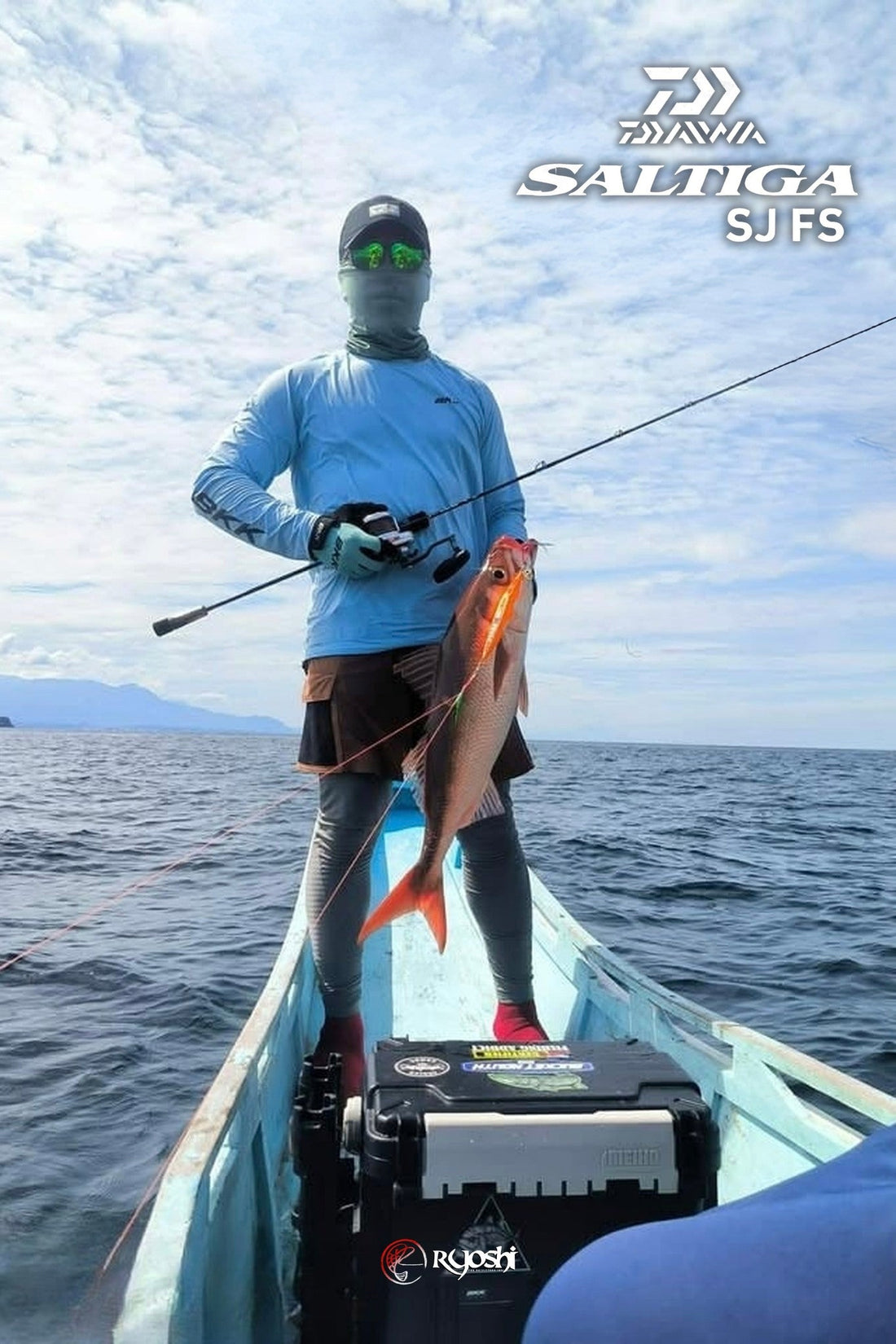 Angler JunJun Pianar drew first blood on his newly acquired Daiwa Saltiga SJ FS 55-6 jigging rod landing a nice sized ruby snapper on his first try.  - Ryoshi Pro Outfitters
