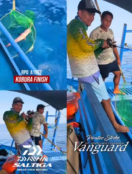 Ryoshi Pro Tester Angler Tejz Ligan Landing a ruby snapper using Piratez Vanguard rod and Daiwa Saltiga 15 reel with Rpo A10E2 KOBURA FINISH jig while easy jigging on one of his fishing trips. Congrats sir Tim - Ryoshi Pro Outfitters