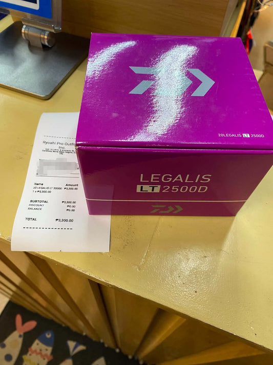 20 legalis for this customers light gaming needs, proven workhorse for entry level daiwa reels, this reel has earned a good reputation to be a value for money reel. Thanks for the purchase customer!!! - Ryoshi Pro Outfitters