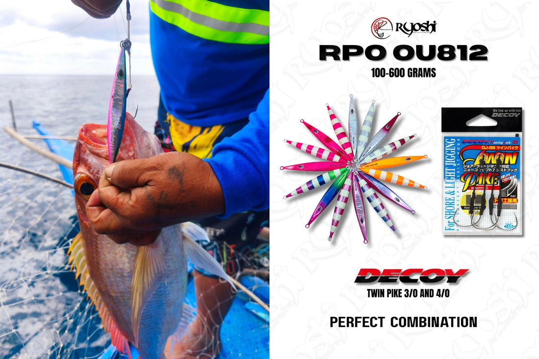 Tejz Ligan with his latest catch using Ryoshi Pro‘s Original Jig Creation RPO OU812 combined with one of the best slow fall jig hooks Decoy twin pike DJ-88. - Ryoshi Pro Outfitters