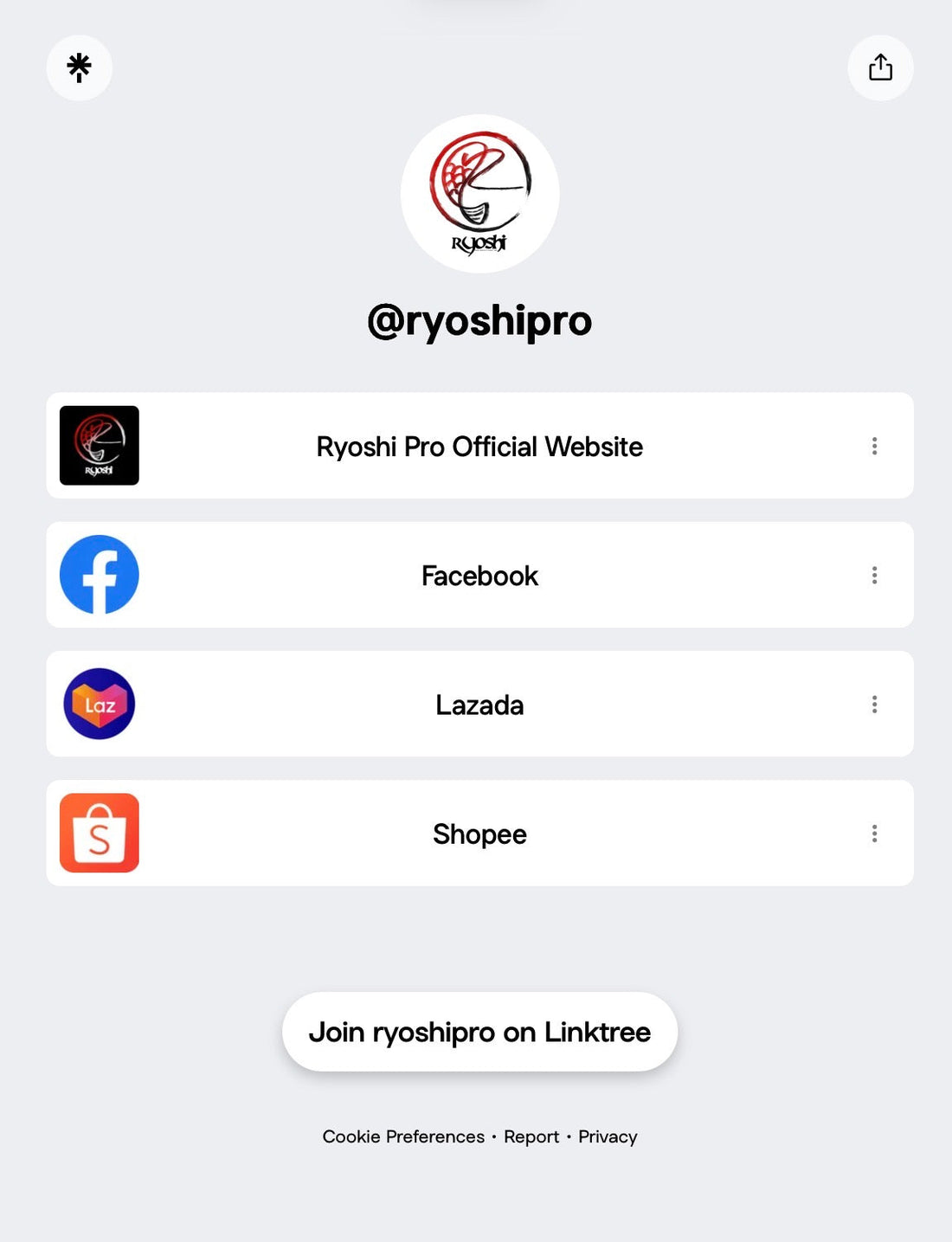 Pwede nyo na pong ma access kami dito sa mg links na ito - Ryoshi Pro Outfitters
