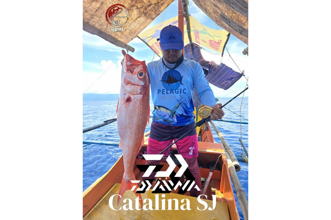 Angler Marco Umag with a double digit ruby using his Daiwa Catalina SJ 60B-6 rod on his recent trip to Palawan!!! - Ryoshi Pro Outiftters