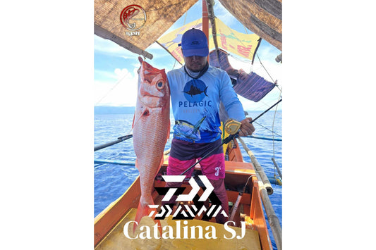 Angler Marco Umag with a double digit ruby using his Daiwa Catalina SJ 60B-6 rod on his recent trip to Palawan!!! - Ryoshi Pro Outiftters