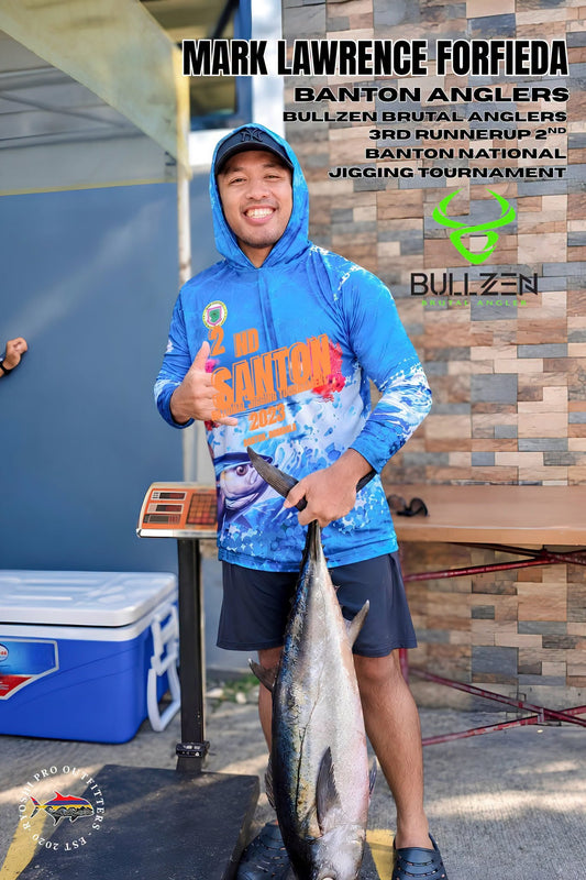 Angler Mark Lawrence Forfieda of Banton Anglers / Bullzen Brutal Anglers won 3rd runner up on the recently concluded 2nd Banton National Jigging Tournament Sponsored by Ryoshi Pro Outfitters, Congrats sir Mark!!!