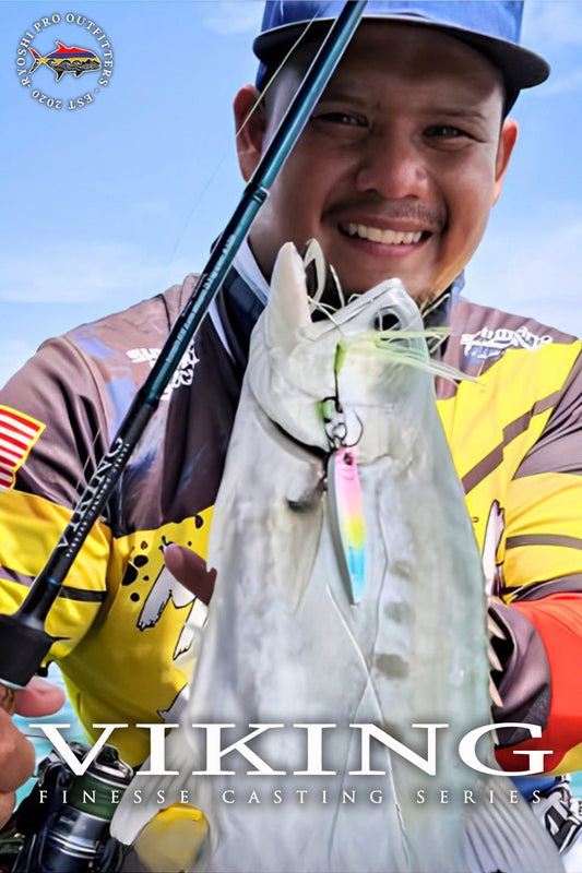 Senses Pro Staff angler Mat Fared using Senses Viking Finesse casting rod to land this queenfish during one of his jig casting session, nice catch sir Mat!!! - Ryoshi Pro Outfitters