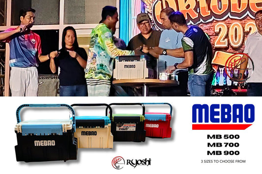 The Mebao tackle box is one of the prizes we gave away during the 2nd Caluya Jigging Tournament - Ryoshi Pro Outfitters