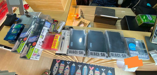 Mebao lure cases and rod holders for customers tackle storage needs. Friday grind!!!! Thanks for your continued patronage!!!-Ryoshi Pro Outfitters