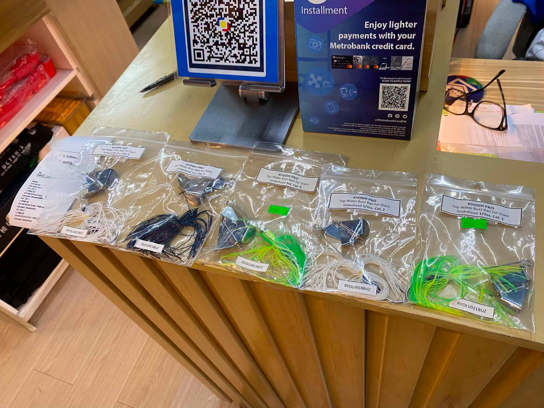 Monday Grind!! RPO buzz baits for toman, 1/2 and 1oz weight, hooks can be replaced once worn out, hook is jointed to be able to move if big fish strikes.  - Ryoshi Pro Outfitters