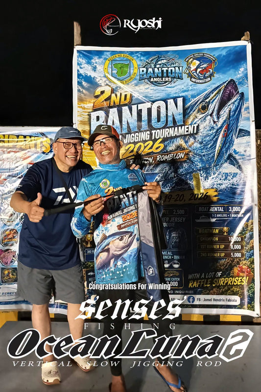 Congratulations to Angler Onith Faustino Marcadia for winning the Senses Ocean Luna 2 slow jigging rod. -Ryoshi Pro Outfitters
