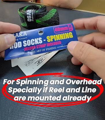 OSAKA ROD SOCKS/PROTECTOR rod protector with Velcro Strap Ideal for Spinning or Baitcast Fishing Rod. - Ryoshi Pro Outfitters