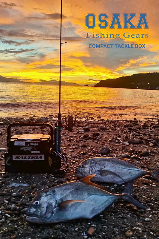 OSAKA fishing gears compact tackle box, matibay ang pag kakagawa, makapal ang materyales pwedeng upuan habang nag fishing - Ryoshi Pro Outiftters