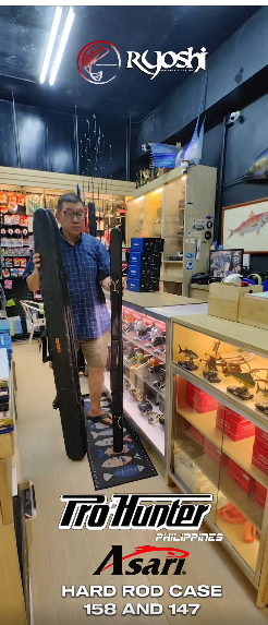 New product alert! Prohunter hard rod case, very portable and strong, hard plastic used in luggages material, shock proof and water resistant. Now available at Ryoshi Pro Outfitters