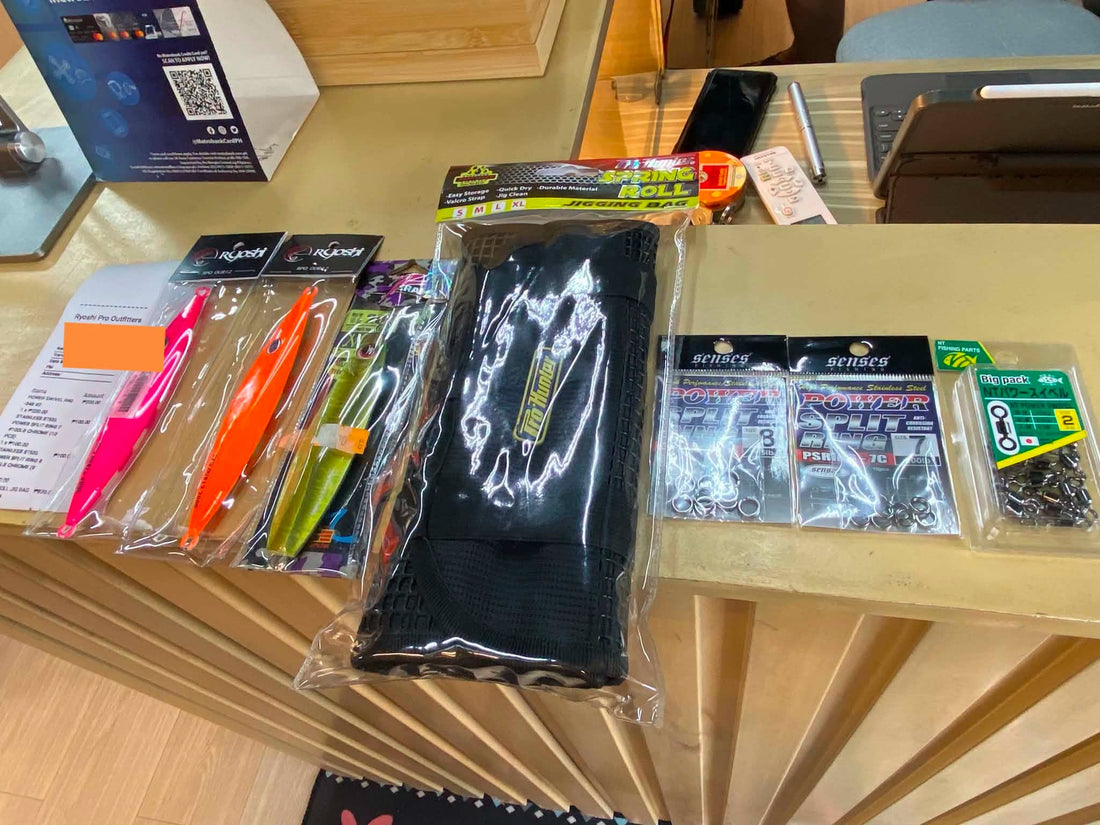 Thursday grind!!! Prohunter jig roll for jig organizing your jigs for easy handling during transport or inside the boat! Thanks for the continued patronage!!! - Ryoshi Pro Outfitters