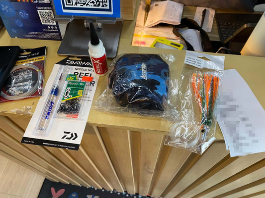 Reel cover, maintenance oil and grease is what customer is looking for and he got what exactly he needs here at our store. Thanks for the purchase sir, trully appricialte it  - Ryoshi Pro Outfitters