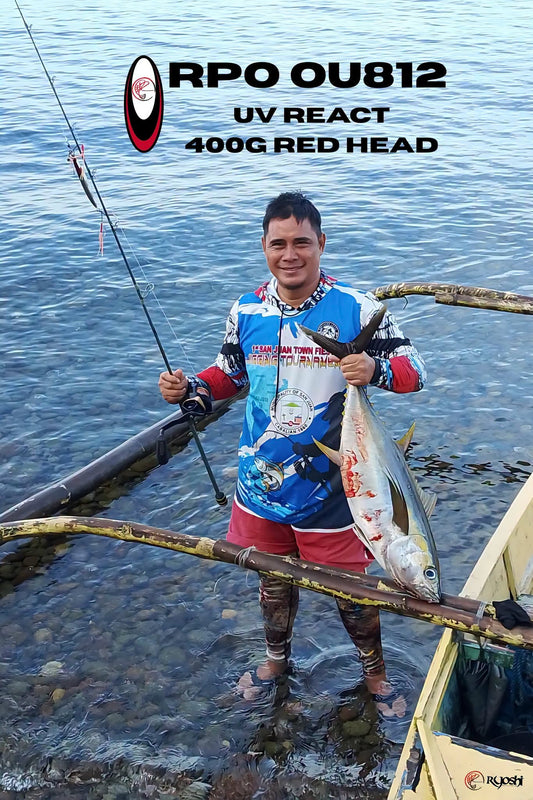 Angler Rodulfo Bual landed this yellow fin tuna using RPO OU812 uv react 400g red head jig along with Daiwa Saltiga Reel. Congrats sir Rodulfo!!! - Ryoshi Pro Outfitters