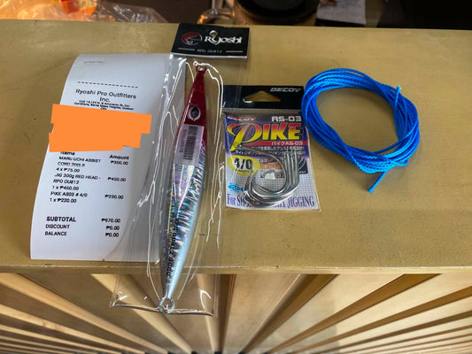Friday grind!!! RPO OU812 with pike assist hooks and maru japanese assist cord. Thanks for the support!!! - Ryoshi Pro Outfitters