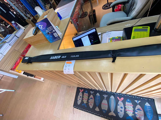 Ulg gaming Daiwa Saber 722lsx, the ever reliable rod chosen by customers for finesse ultralight fishing!! Thanks for the support - Roshi Pro Outfitters