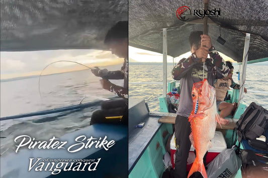 Angler Sajid Ryan landed a big ruby snapper using Piratez Strike Vanguard rod on his last jigging session - Ryoshi Pro Outfiters
