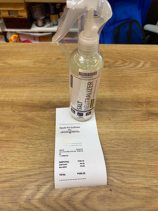 Saltwater neutralizer!! For dispalcement of saltwater after using the reel specially when their is an absence of clean neutral ph freshwater.  - Ryoshi Pro Outfitters