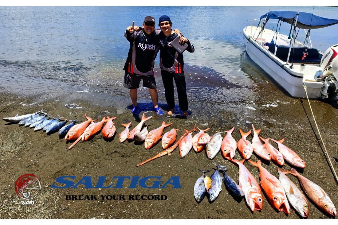 Team Ryoshi using Saltiga 15HL-SJ and RPO OU812 jig to help land this haul in less than half a days time.  - Ryoshi Pro Outfitters