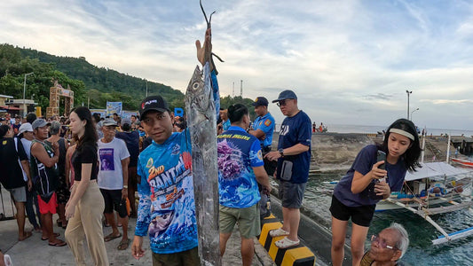 Sir Sanvic Valentin Tiaga with his entry for the longest catch in 2nd Banton National Jigging Tournament. - Ryoshi Pro Outfitters