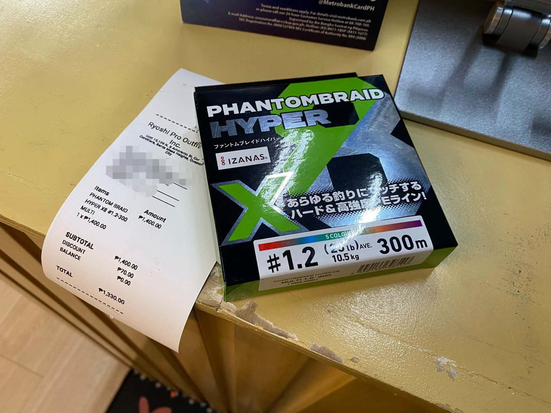 Saturday grind!!, Daiwa phantom braid hyper, tight weaved x 8 braid from daiwa that is very storng and proven to slice through water column easily, reaching your target depth quickly and easily -Ryoshi Pro Outfitters