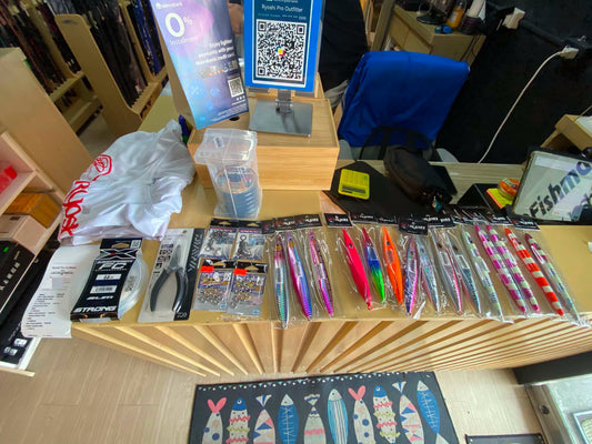 Saturday grind!!! Dont take all leave some for others, customers choice for his new jigging tackle. Thanks for the patronage we are very grateful!!! - Ryoshi Pro Outfitters