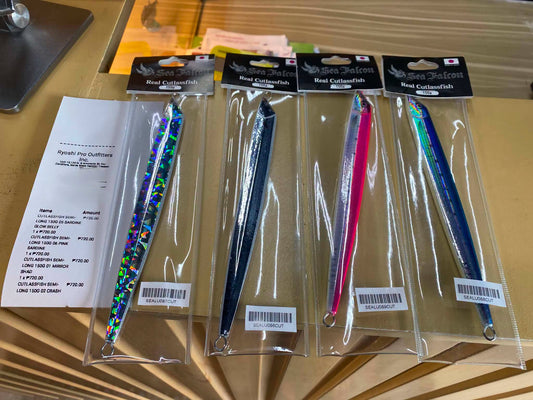 Saturday grind!!! Seafalcon cutless semi long 150g jig, still very hot lure!! Japan made. Thanks for the support!!! - Ryoshi Pro Outfitters