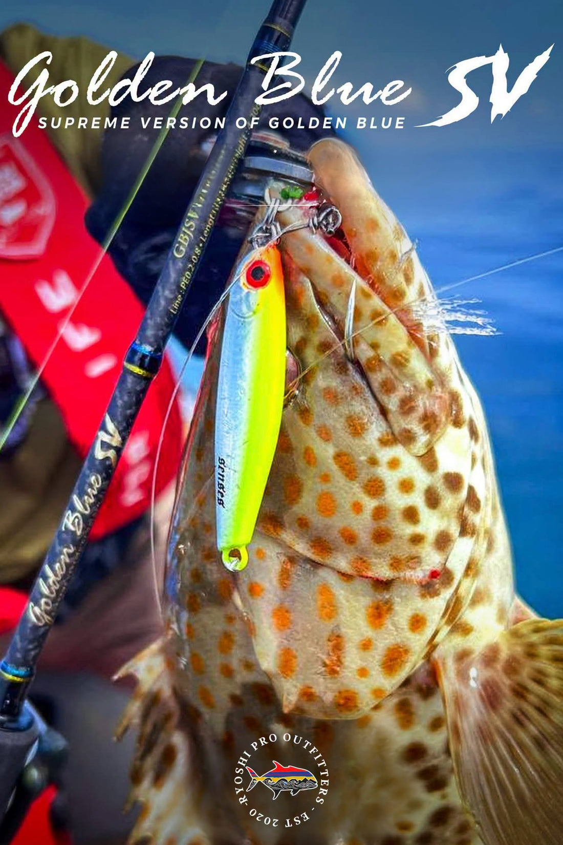 The Senses Golden Blue SV (Supreme Version) is a high-performance saltwater light and micro-jigging fishing rod built by Senses Fishing. - Ryoshi Pro Outfitters