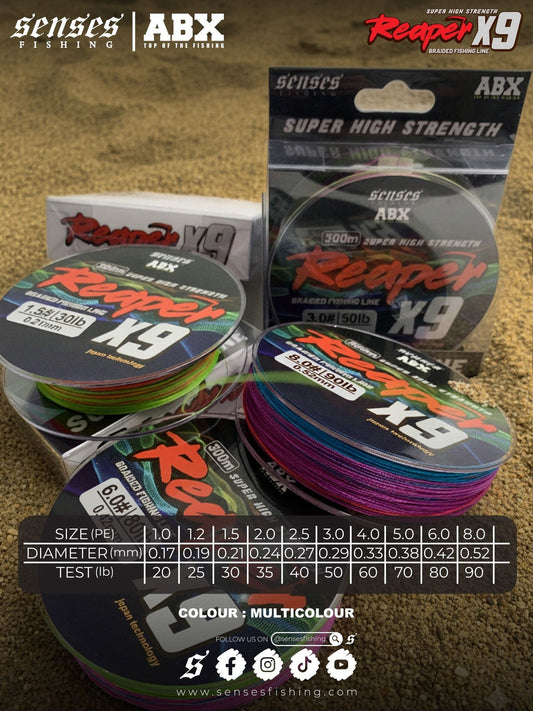 Engineered for maximum strength and precision, the ABX Reaper PE Lines delivers exceptional performance with ultra low stretch and outstanding sensitivity - Ryoshi Pro Outfitters