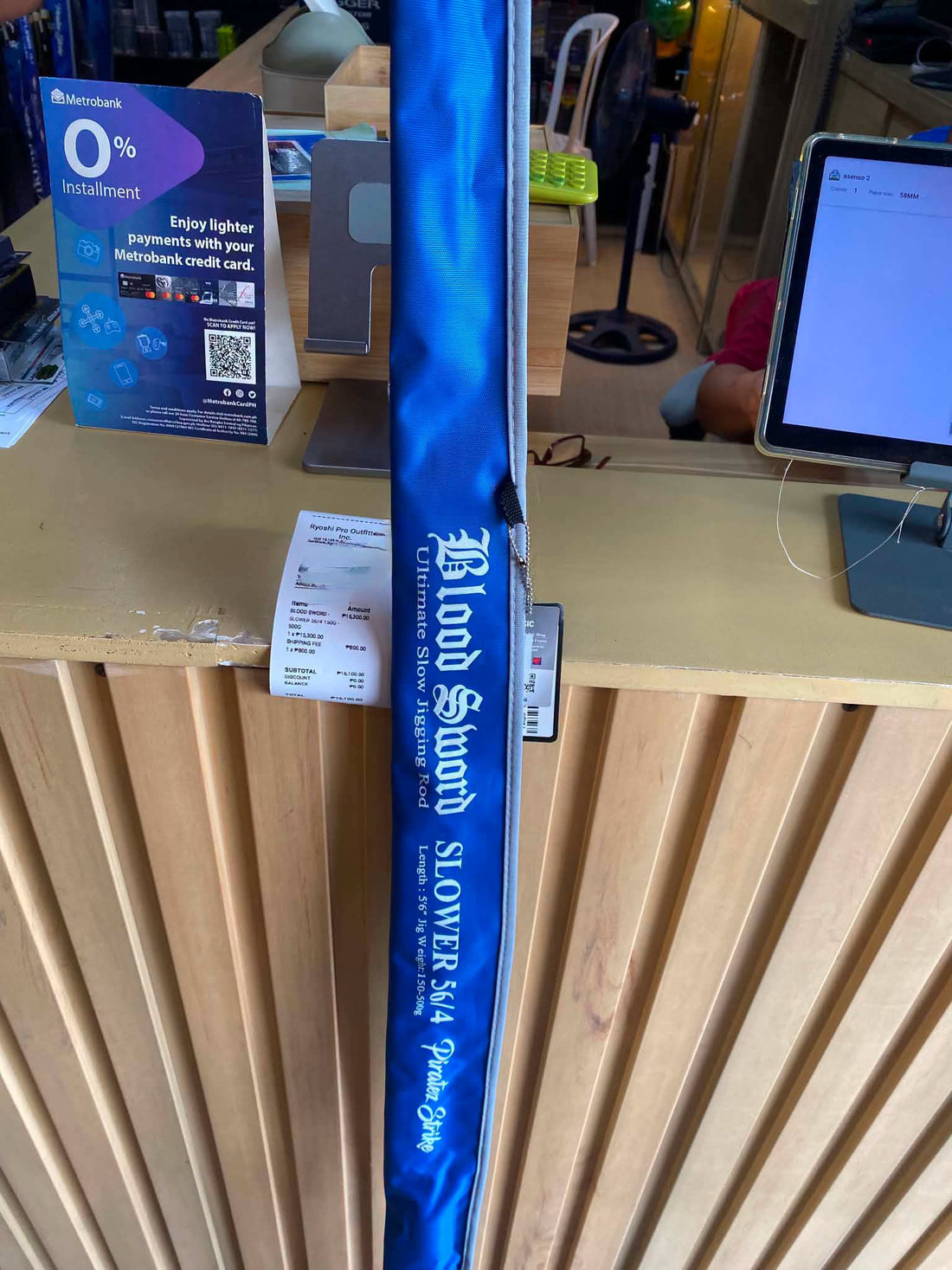 Customers choice for his slow jigging rod, Piratez Strike Blood Sword Slower 56/4, flexible yet powerful. Thanks for your continued patronage!!! - Ryoshi Pro Outfitters