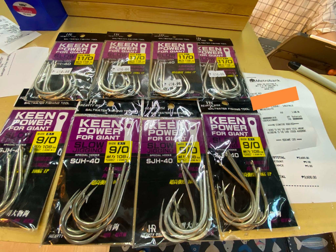 Dont take all leave some for others, keen power hooks are copies of one of gamakatsu's discontinued jigging hooks, proven to be very strong hence customer got some when he saw them. - Ryoshi Pro Outfitters