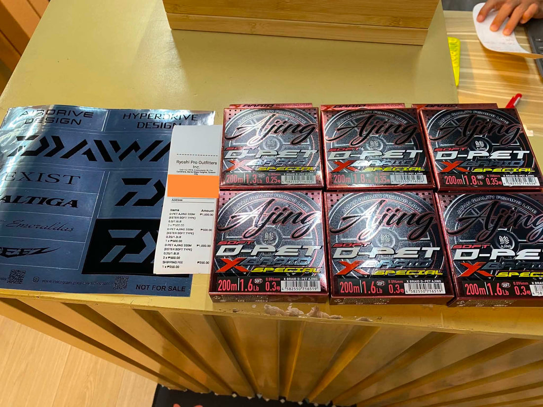 Dont take all leave some for others!!!! Still a favorite among ajing people, XBraid Dpet!!! Tuesday grind, thanks for the continued patronage!!!! - Ryoshi Pro Outfitters