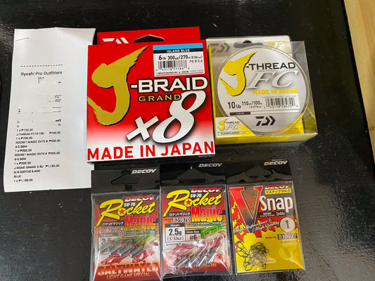 Customer tap up for his ultralight setup!! Proven lines and terminal tackles!! Thanks for the purchase, Friday grind!!! - Ryoshi Pro Outfitters