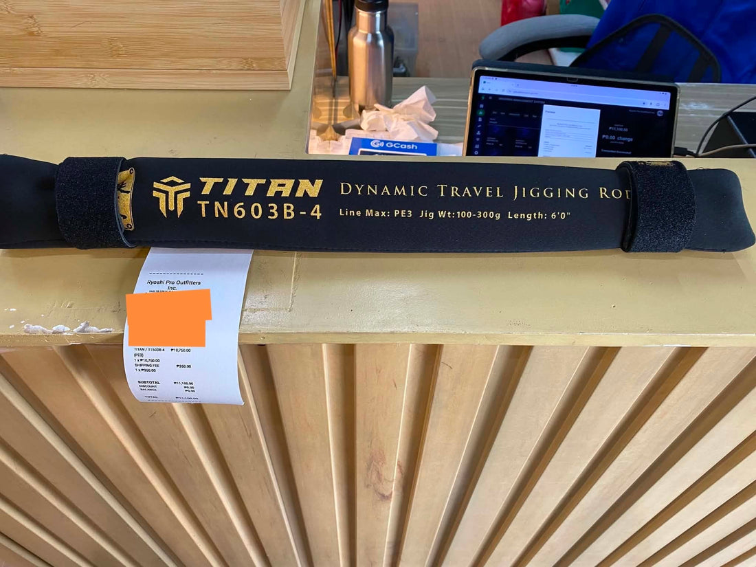 Ironman titan jigging rod, a dedicated travel rod for vertical jigging, proven to be very strong and powerful even if it has multiple sections - Ryoshi Pro Outfitters