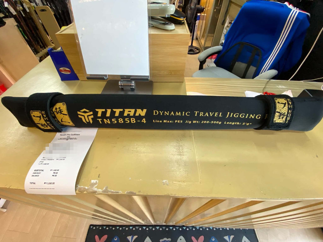 Ironman Titan dyanamic travel rod is a vertical jiggging dedicated multi section rod that is equally tested and proven jigging rod that has both power and sensitivity - Ryoshi Pro Outfitters