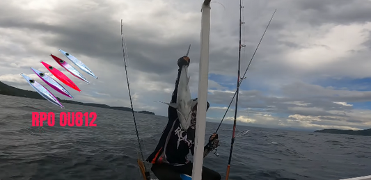 On one of our latest light jigging session, Ryoshi Pro tester angler Josh Macnel Sulit hooked up and landed to a big 4.5kg Giant Trevally using the new colors of our original designed jigs RPO OU812. - Ryoshi Pro Outfitters